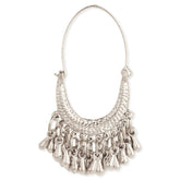 Silver Goddesds Dangle Hoops